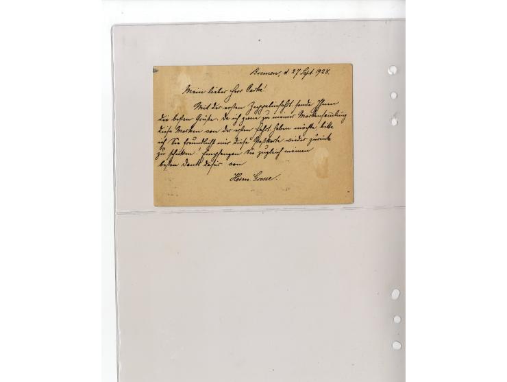 1929/39, interessante Sammlung mit über 50 Briefen, Karten und wenigen älteren Ansichtskarten, dabei gute Frankaturen, besser