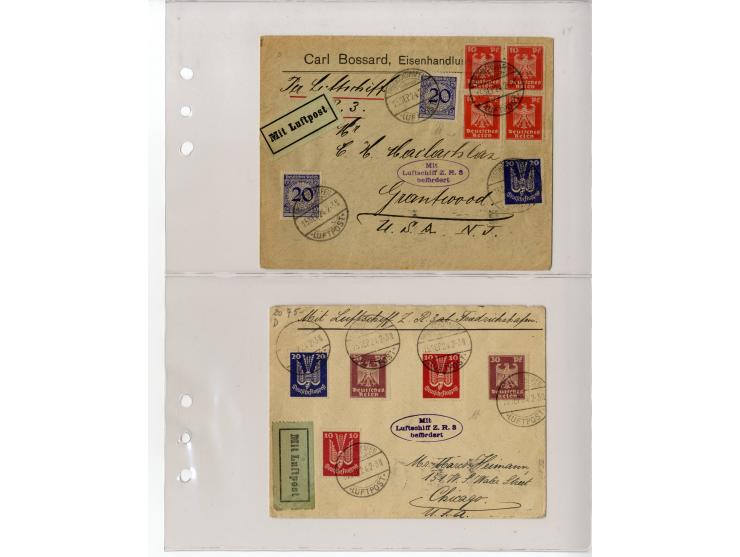 1929/39, interessante Sammlung mit über 50 Briefen, Karten und wenigen älteren Ansichtskarten, dabei gute Frankaturen, besser