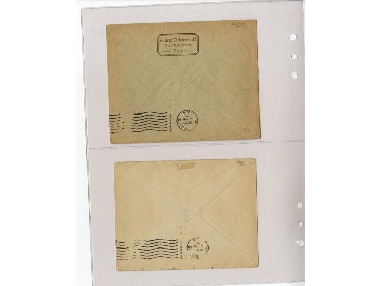 1929/39, interessante Sammlung mit über 50 Briefen, Karten und wenigen älteren Ansichtskarten, dabei gute Frankaturen, besser