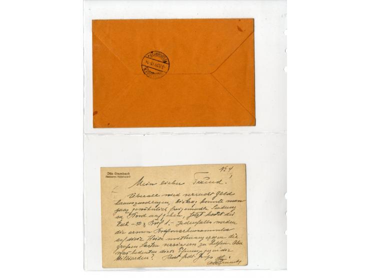 1929/39, interessante Sammlung mit über 50 Briefen, Karten und wenigen älteren Ansichtskarten, dabei gute Frankaturen, besser
