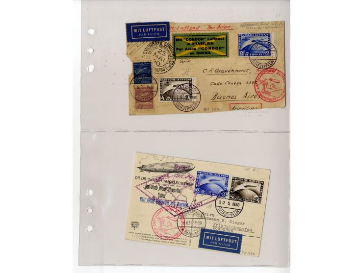 1929/39, interessante Sammlung mit über 50 Briefen, Karten und wenigen älteren Ansichtskarten, dabei gute Frankaturen, besser