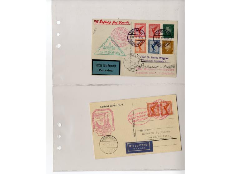 1929/39, interessante Sammlung mit über 50 Briefen, Karten und wenigen älteren Ansichtskarten, dabei gute Frankaturen, besser