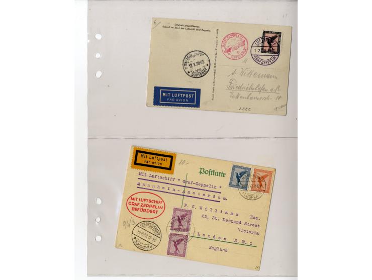 1929/39, interessante Sammlung mit über 50 Briefen, Karten und wenigen älteren Ansichtskarten, dabei gute Frankaturen, besser