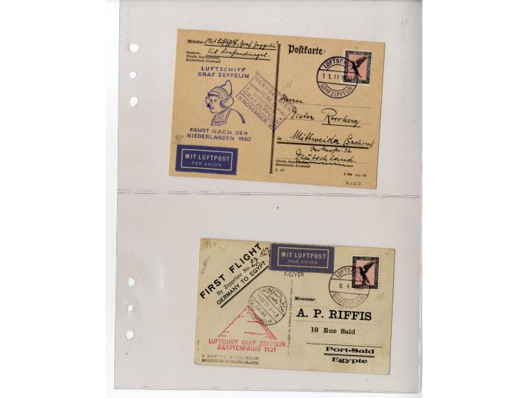1929/39, interessante Sammlung mit über 50 Briefen, Karten und wenigen älteren Ansichtskarten, dabei gute Frankaturen, besser