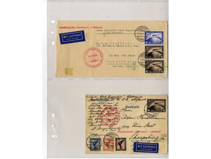1929/39, interessante Sammlung mit über 50 Briefen, Karten und wenigen älteren Ansichtskarten, dabei gute Frankaturen, besser