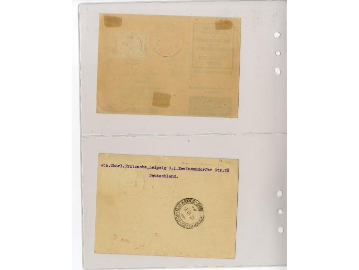 1929/39, interessante Sammlung mit über 50 Briefen, Karten und wenigen älteren Ansichtskarten, dabei gute Frankaturen, besser
