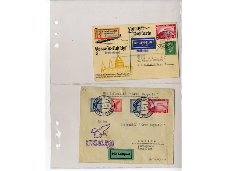 1929/39, interessante Sammlung mit über 50 Briefen, Karten und wenigen älteren Ansichtskarten, dabei gute Frankaturen, besser