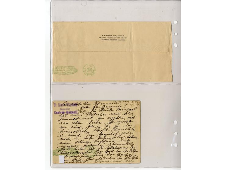 1929/39, interessante Sammlung mit über 50 Briefen, Karten und wenigen älteren Ansichtskarten, dabei gute Frankaturen, besser