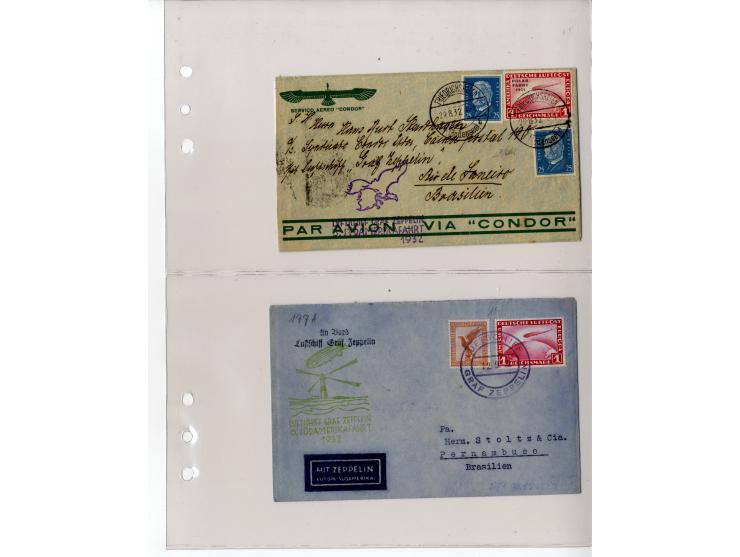 1929/39, interessante Sammlung mit über 50 Briefen, Karten und wenigen älteren Ansichtskarten, dabei gute Frankaturen, besser