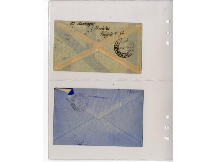 1929/39, interessante Sammlung mit über 50 Briefen, Karten und wenigen älteren Ansichtskarten, dabei gute Frankaturen, besser