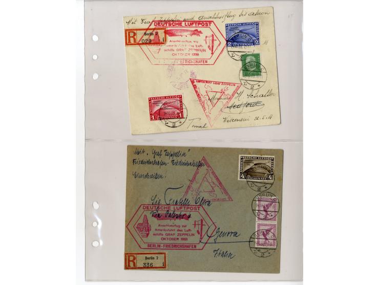 1929/39, interessante Sammlung mit über 50 Briefen, Karten und wenigen älteren Ansichtskarten, dabei gute Frankaturen, besser