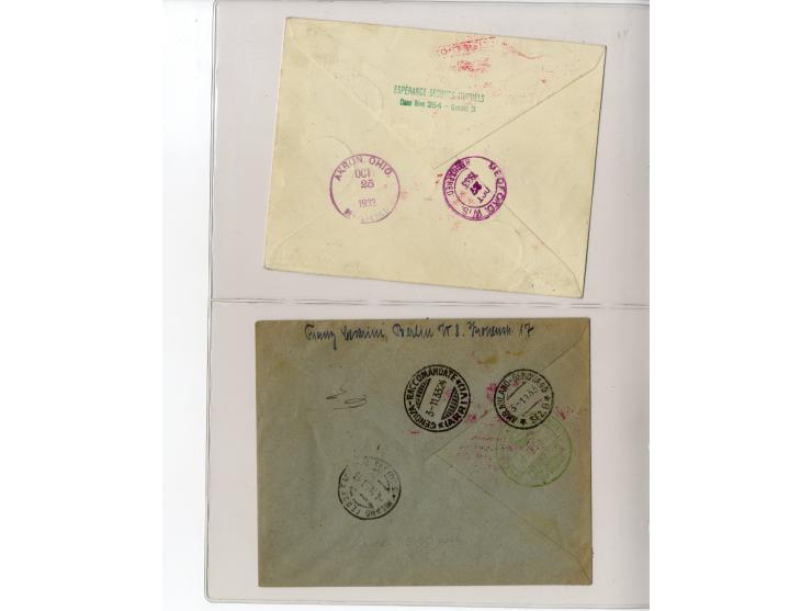 1929/39, interessante Sammlung mit über 50 Briefen, Karten und wenigen älteren Ansichtskarten, dabei gute Frankaturen, besser