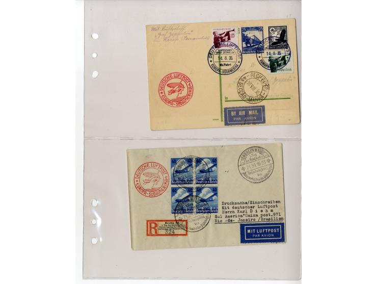 1929/39, interessante Sammlung mit über 50 Briefen, Karten und wenigen älteren Ansichtskarten, dabei gute Frankaturen, besser