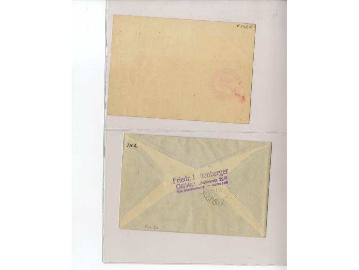 1929/39, interessante Sammlung mit über 50 Briefen, Karten und wenigen älteren Ansichtskarten, dabei gute Frankaturen, besser