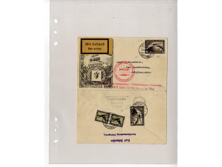 1929/39, interessante Sammlung mit über 50 Briefen, Karten und wenigen älteren Ansichtskarten, dabei gute Frankaturen, besser