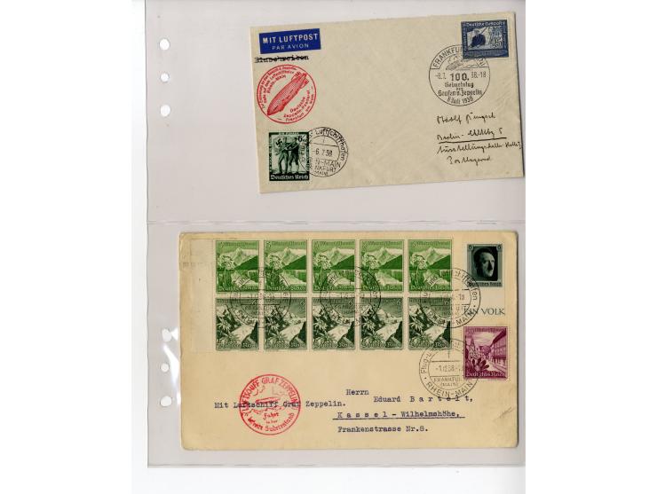 1929/39, interessante Sammlung mit über 50 Briefen, Karten und wenigen älteren Ansichtskarten, dabei gute Frankaturen, besser