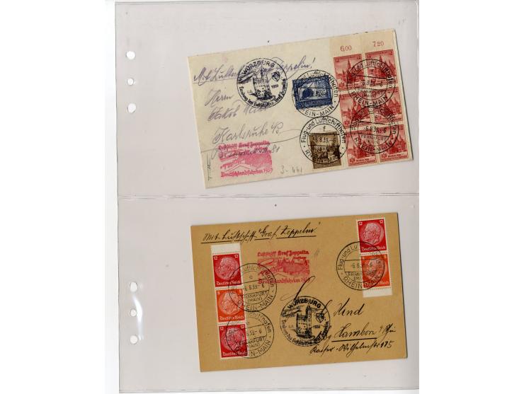 1929/39, interessante Sammlung mit über 50 Briefen, Karten und wenigen älteren Ansichtskarten, dabei gute Frankaturen, besser