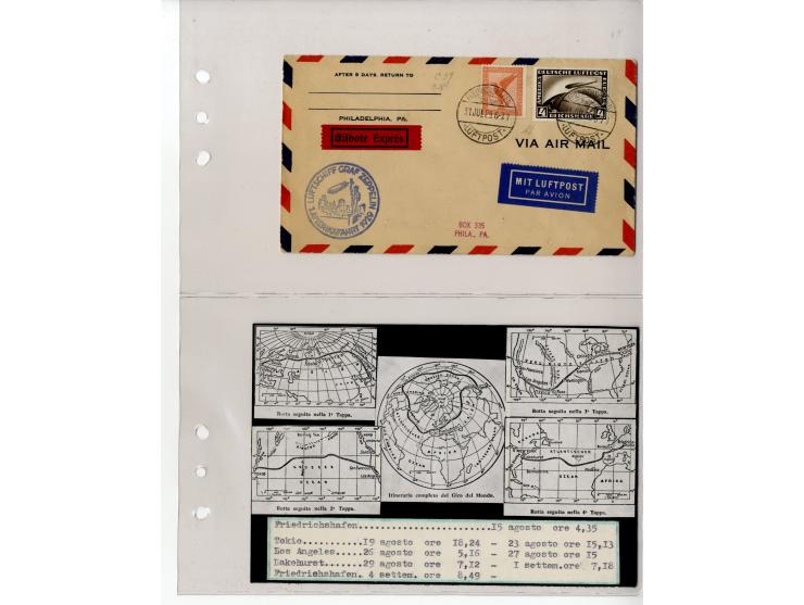 1929/39, interessante Sammlung mit über 50 Briefen, Karten und wenigen älteren Ansichtskarten, dabei gute Frankaturen, besser