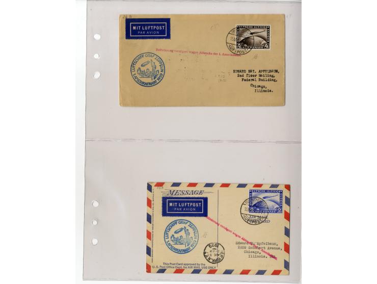 1929/39, interessante Sammlung mit über 50 Briefen, Karten und wenigen älteren Ansichtskarten, dabei gute Frankaturen, besser