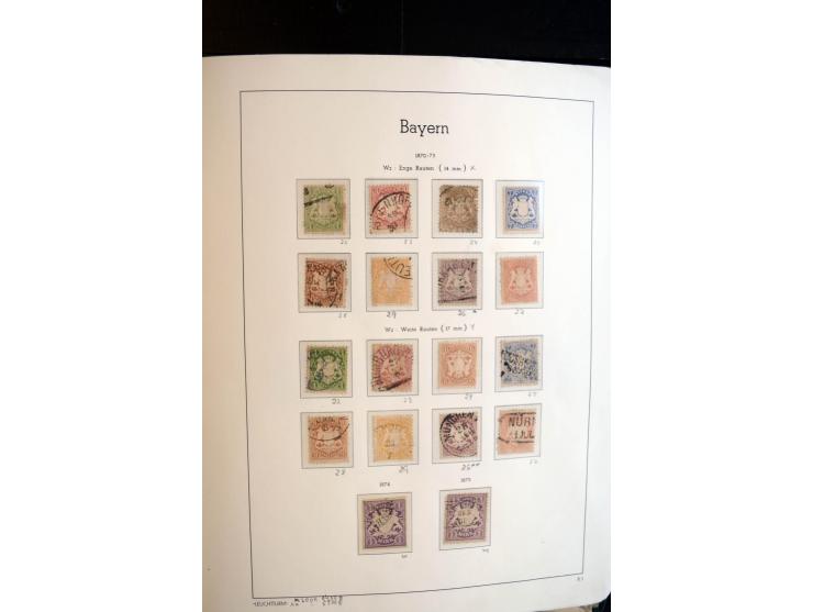 Baden bis Württemberg, ungebrauchte und gestempelte Sammlung mit u.a. Bayern Mi.-Nr. 26X sign. Brettl BPP, 26Y Fotoattest Sem