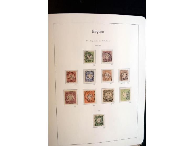 Baden bis Württemberg, ungebrauchte und gestempelte Sammlung mit u.a. Bayern Mi.-Nr. 26X sign. Brettl BPP, 26Y Fotoattest Sem