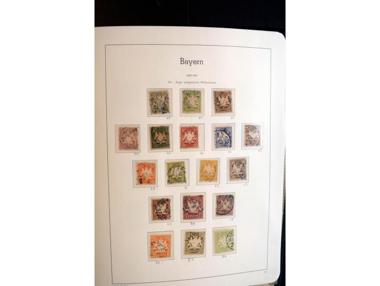 Baden bis Württemberg, ungebrauchte und gestempelte Sammlung mit u.a. Bayern Mi.-Nr. 26X sign. Brettl BPP, 26Y Fotoattest Sem