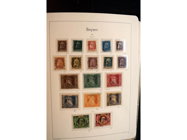 Baden bis Württemberg, ungebrauchte und gestempelte Sammlung mit u.a. Bayern Mi.-Nr. 26X sign. Brettl BPP, 26Y Fotoattest Sem