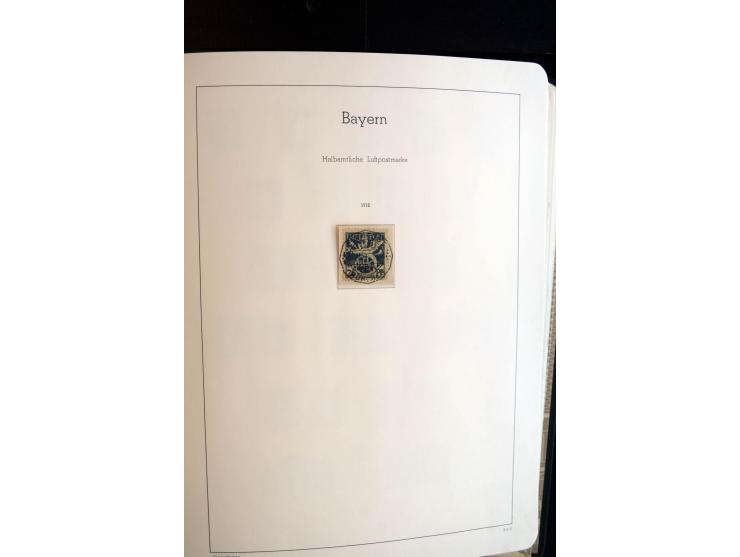 Baden bis Württemberg, ungebrauchte und gestempelte Sammlung mit u.a. Bayern Mi.-Nr. 26X sign. Brettl BPP, 26Y Fotoattest Sem