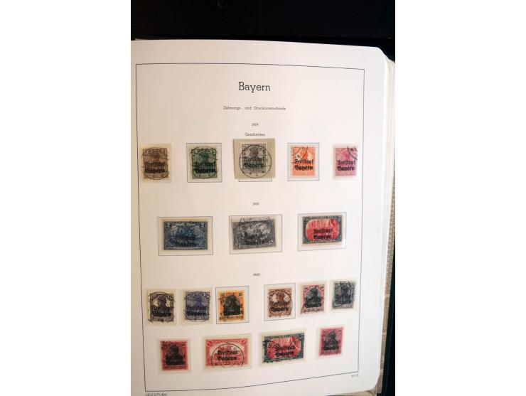 Baden bis Württemberg, ungebrauchte und gestempelte Sammlung mit u.a. Bayern Mi.-Nr. 26X sign. Brettl BPP, 26Y Fotoattest Sem