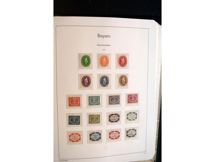 Baden bis Württemberg, ungebrauchte und gestempelte Sammlung mit u.a. Bayern Mi.-Nr. 26X sign. Brettl BPP, 26Y Fotoattest Sem