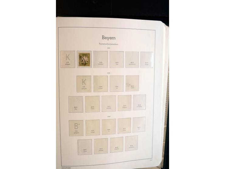 Baden bis Württemberg, ungebrauchte und gestempelte Sammlung mit u.a. Bayern Mi.-Nr. 26X sign. Brettl BPP, 26Y Fotoattest Sem