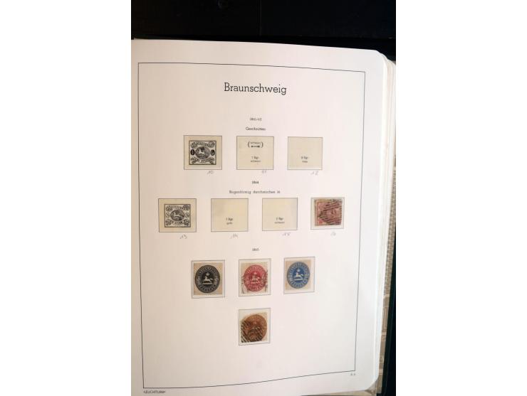 Baden bis Württemberg, ungebrauchte und gestempelte Sammlung mit u.a. Bayern Mi.-Nr. 26X sign. Brettl BPP, 26Y Fotoattest Sem
