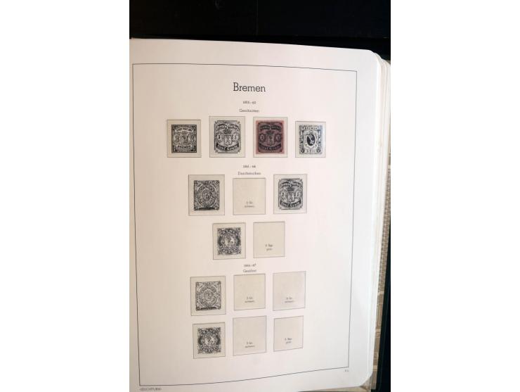 Baden bis Württemberg, ungebrauchte und gestempelte Sammlung mit u.a. Bayern Mi.-Nr. 26X sign. Brettl BPP, 26Y Fotoattest Sem