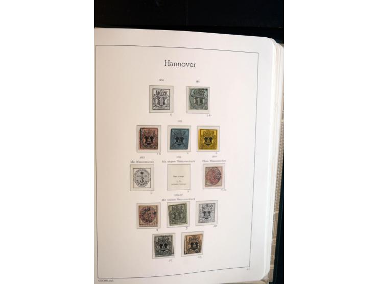 Baden bis Württemberg, ungebrauchte und gestempelte Sammlung mit u.a. Bayern Mi.-Nr. 26X sign. Brettl BPP, 26Y Fotoattest Sem