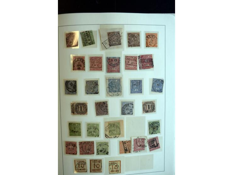 Baden bis Württemberg, ungebrauchte und gestempelte Sammlung mit u.a. Bayern Mi.-Nr. 26X sign. Brettl BPP, 26Y Fotoattest Sem