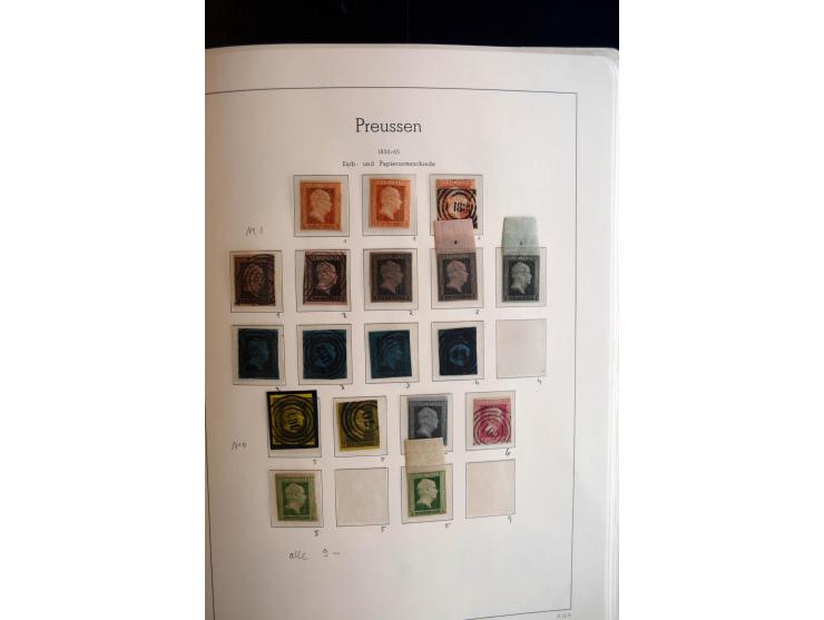 Baden bis Württemberg, ungebrauchte und gestempelte Sammlung mit u.a. Bayern Mi.-Nr. 26X sign. Brettl BPP, 26Y Fotoattest Sem