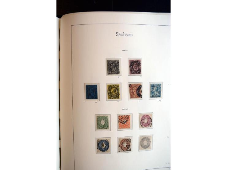 Baden bis Württemberg, ungebrauchte und gestempelte Sammlung mit u.a. Bayern Mi.-Nr. 26X sign. Brettl BPP, 26Y Fotoattest Sem