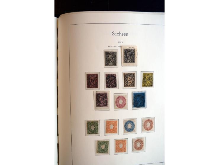 Baden bis Württemberg, ungebrauchte und gestempelte Sammlung mit u.a. Bayern Mi.-Nr. 26X sign. Brettl BPP, 26Y Fotoattest Sem