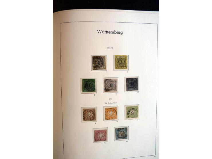 Baden bis Württemberg, ungebrauchte und gestempelte Sammlung mit u.a. Bayern Mi.-Nr. 26X sign. Brettl BPP, 26Y Fotoattest Sem
