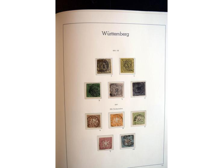 Baden bis Württemberg, ungebrauchte und gestempelte Sammlung mit u.a. Bayern Mi.-Nr. 26X sign. Brettl BPP, 26Y Fotoattest Sem