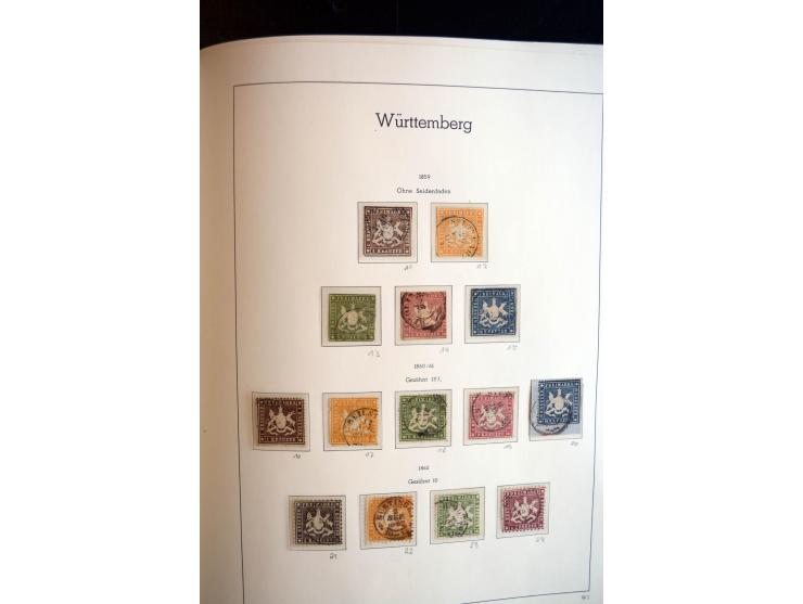 Baden bis Württemberg, ungebrauchte und gestempelte Sammlung mit u.a. Bayern Mi.-Nr. 26X sign. Brettl BPP, 26Y Fotoattest Sem