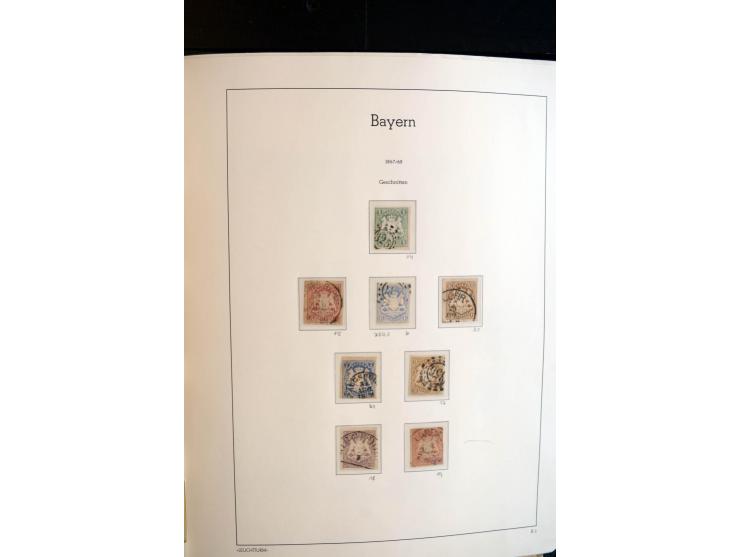 Baden bis Württemberg, ungebrauchte und gestempelte Sammlung mit u.a. Bayern Mi.-Nr. 26X sign. Brettl BPP, 26Y Fotoattest Sem
