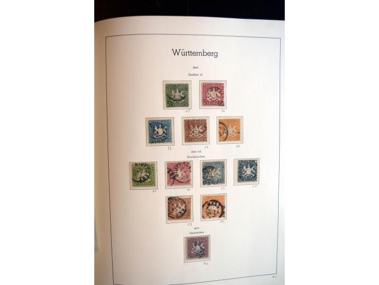 Baden bis Württemberg, ungebrauchte und gestempelte Sammlung mit u.a. Bayern Mi.-Nr. 26X sign. Brettl BPP, 26Y Fotoattest Sem