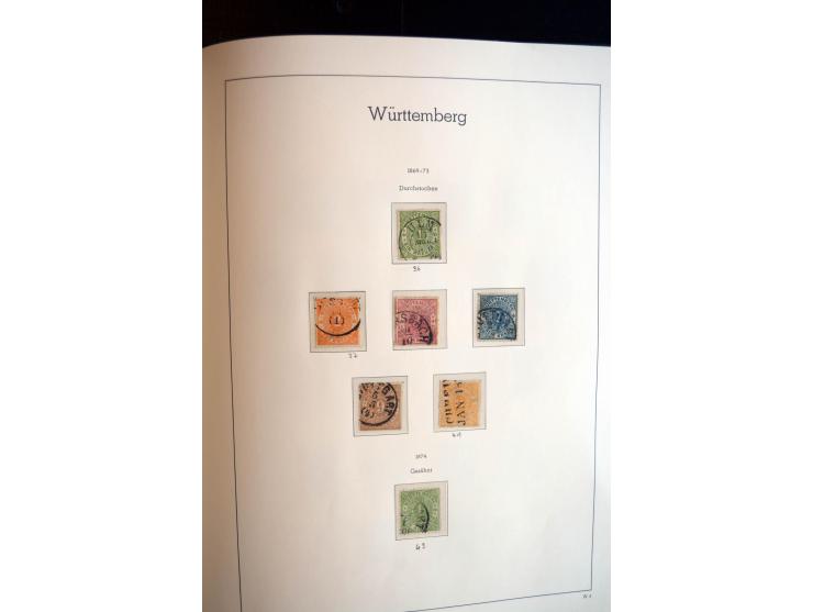 Baden bis Württemberg, ungebrauchte und gestempelte Sammlung mit u.a. Bayern Mi.-Nr. 26X sign. Brettl BPP, 26Y Fotoattest Sem