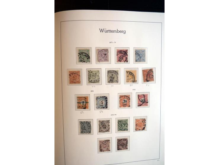 Baden bis Württemberg, ungebrauchte und gestempelte Sammlung mit u.a. Bayern Mi.-Nr. 26X sign. Brettl BPP, 26Y Fotoattest Sem