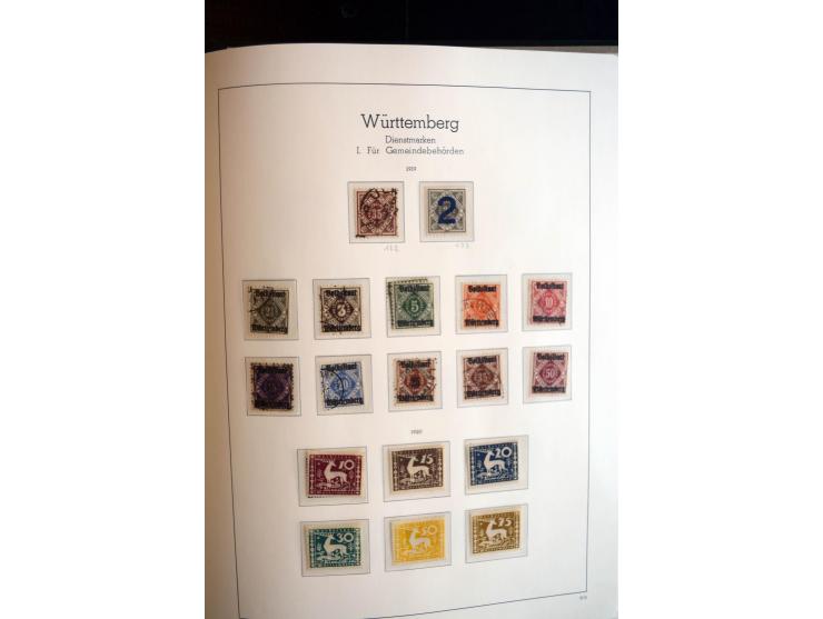 Baden bis Württemberg, ungebrauchte und gestempelte Sammlung mit u.a. Bayern Mi.-Nr. 26X sign. Brettl BPP, 26Y Fotoattest Sem