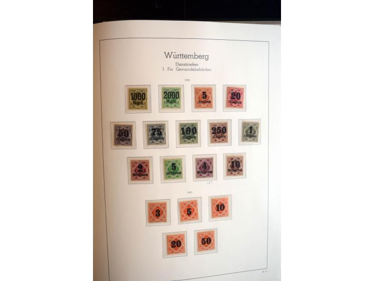 Baden bis Württemberg, ungebrauchte und gestempelte Sammlung mit u.a. Bayern Mi.-Nr. 26X sign. Brettl BPP, 26Y Fotoattest Sem