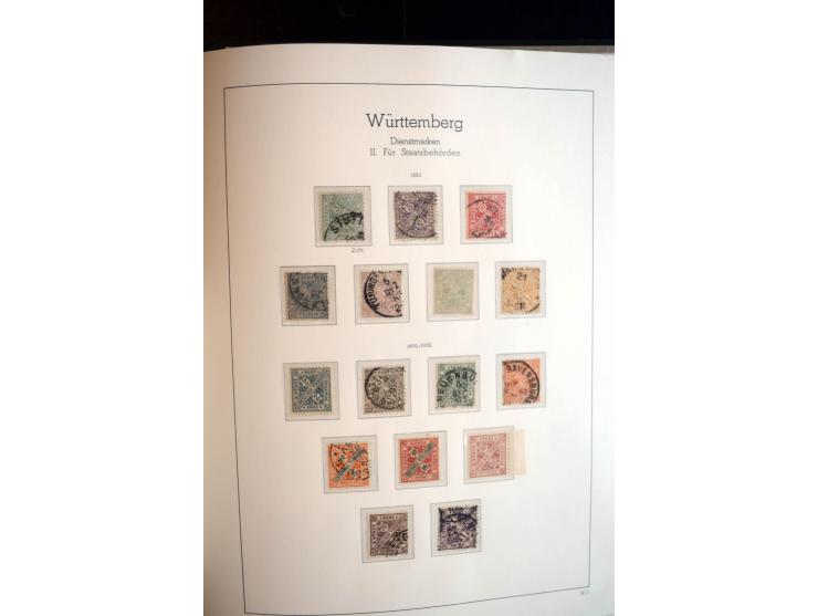 Baden bis Württemberg, ungebrauchte und gestempelte Sammlung mit u.a. Bayern Mi.-Nr. 26X sign. Brettl BPP, 26Y Fotoattest Sem