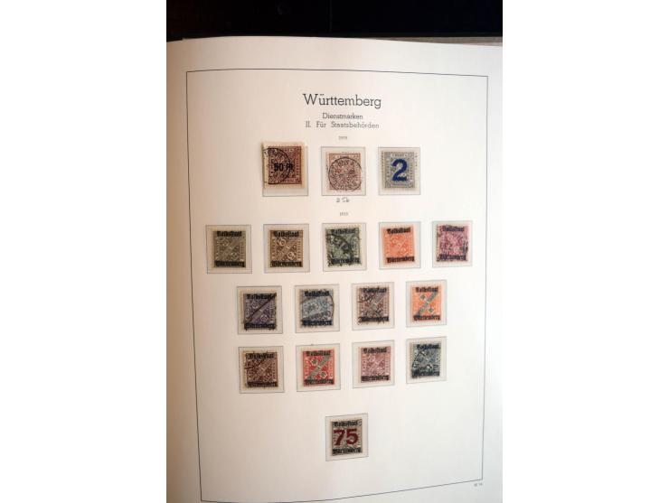 Baden bis Württemberg, ungebrauchte und gestempelte Sammlung mit u.a. Bayern Mi.-Nr. 26X sign. Brettl BPP, 26Y Fotoattest Sem