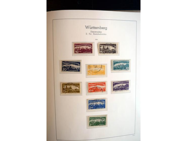 Baden bis Württemberg, ungebrauchte und gestempelte Sammlung mit u.a. Bayern Mi.-Nr. 26X sign. Brettl BPP, 26Y Fotoattest Sem